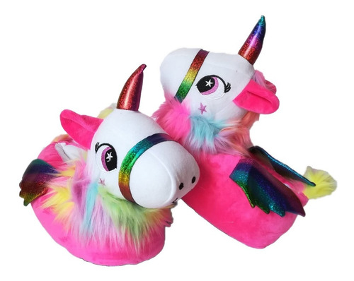 Babuchas De Unicornio Fucsia