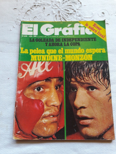 Revista El Grafico Nº 2869 Año 1974 Mundine Monzon 