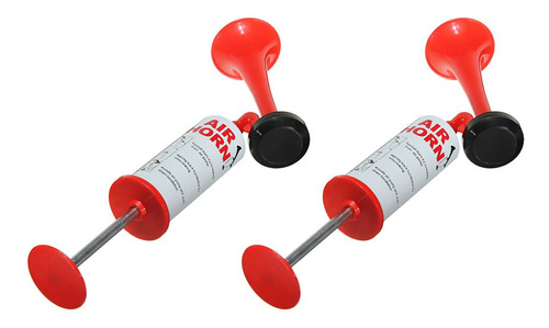 2x Hand Held Air Horn Pump Trompeta Loud Noise Maker Sports