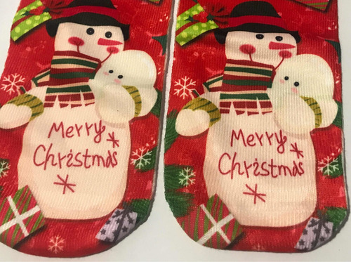 Calcetines Par De Navidad Merry Christmas Para Niña