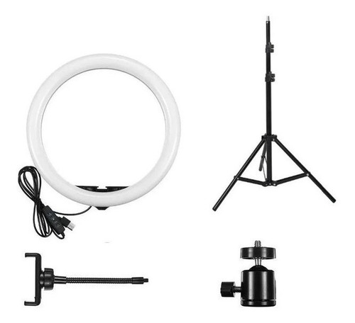 Aro De Luz 26 Cm + Tripode Profesional 2.10 Metros De Altura