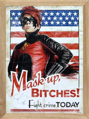  Mask Up Bitches , Cuadro, Poster, Afiche Historietas   M194