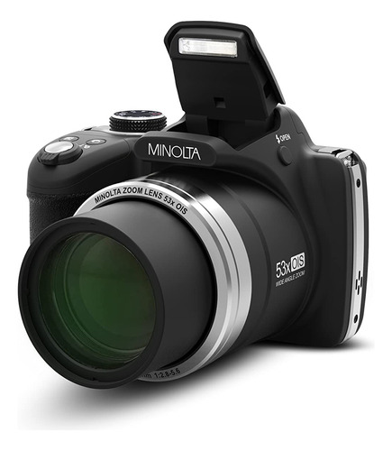 Minolta Pro Shot - Cámara Digital Hd De 16 Megapíxeles Co. Color Negro
