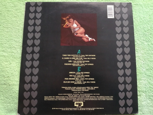 Eam Lp Vinilo Oscar Pitin Sanchez Y Sensual 990 Salsa Romant (Usado)