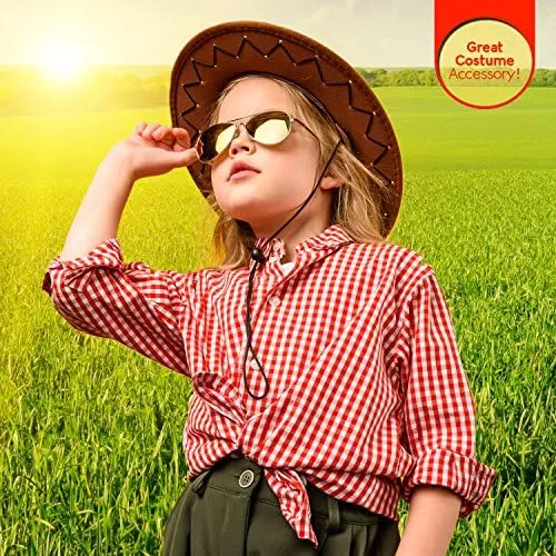 Mos Toys Gafas De Sol De Aviador Oscuras Doradas Gafas De De