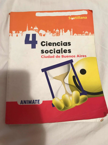 Libro Ciencias Sociales 4 . Santillana Muy Buen Estado ! (Usado)
