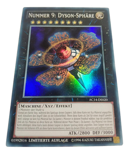 Yugioh - Number 9 : Dyson Sphere Super Em Alemão