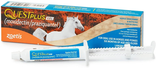 Quest Plus Gel Moxidectin/ Praziquantel Horse Dewormer, Late