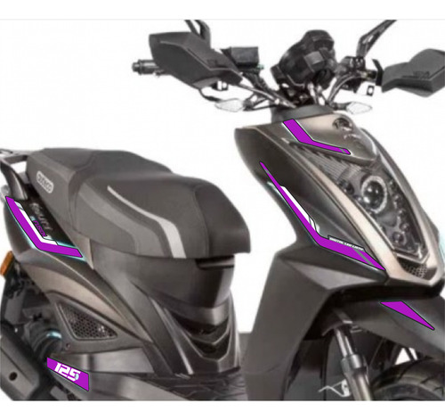 Cacomanias Kymco Agility 125 Morado