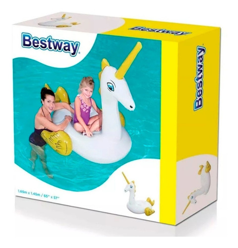Unicornio Chico Inflable Flotador Pileta Bestway 41104 Full