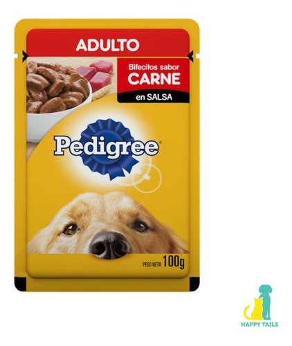 Pouch Pedigree Adultos Carne - Caja X 12 Uni - Happy Tails