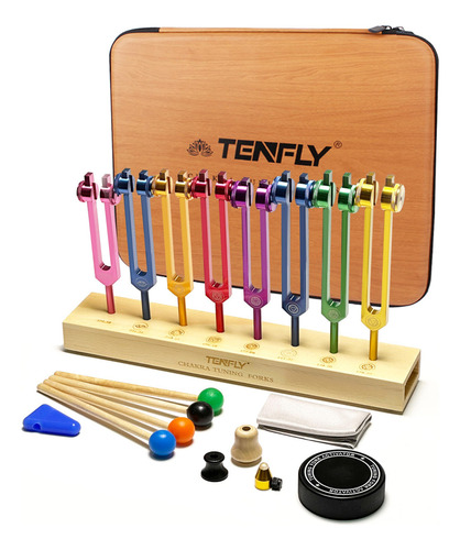 Juego De 8 Diapasones Multicolor Para Terapia De Sonido