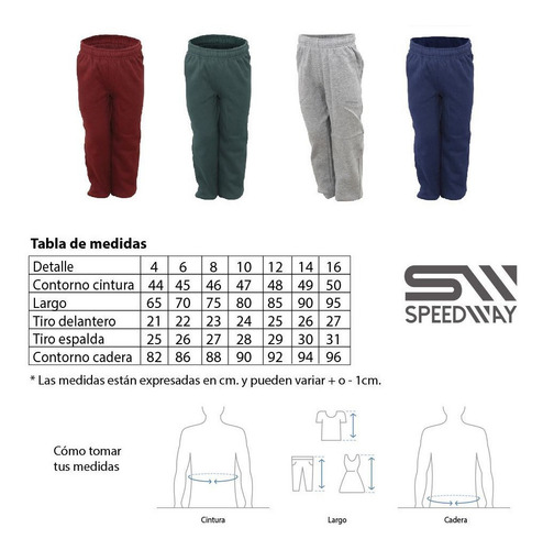 Pantalón Deportivo Felpa Niño Sw Unisex Disershop