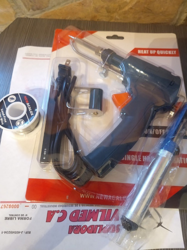 Pistola Soldar 60 Watt Con Rollo Estaño Incluido