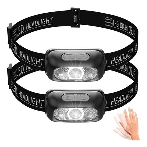 Led Head Lamp Pack Of 2 Outdoor Flashlight Headlamps For
