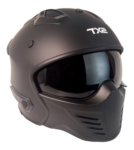 Imagen 2 de 5 de Casco Tech X-2 Cafe Racer Certificado Dot Modular
