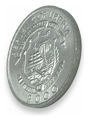Moneda Africana Del País De Liberia De 5 Centavos Año 2000 (Usado)