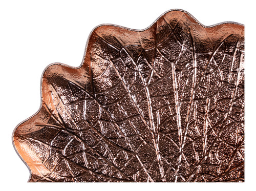 Plato De Melamina Modelo Hoja By Vizcaína - Pack 25 Color Mocha