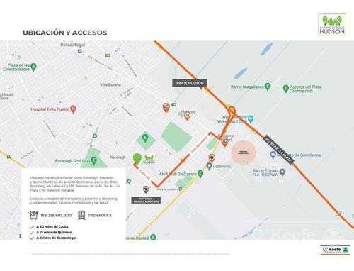 Imagen 3 de 16 de Barrrio Parque Hudson - Lote En Venta En Hudson - Sin Expensas - Loteo Abierto