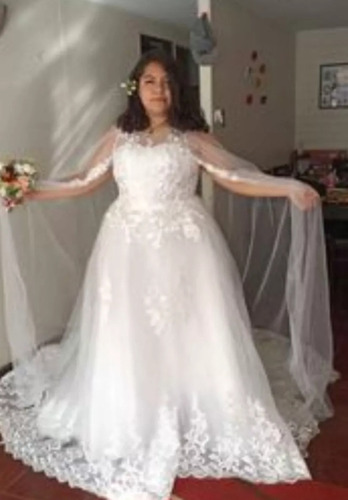 Hermoso Vestido De Novia Catedral Xxl