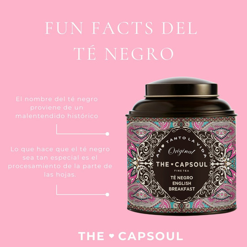 Té Negro English Breakfast A Granel Lata 100g The Capsoul