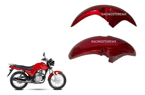 Salpicadera Delantera Gl150 Rojo Honda Motocicleta