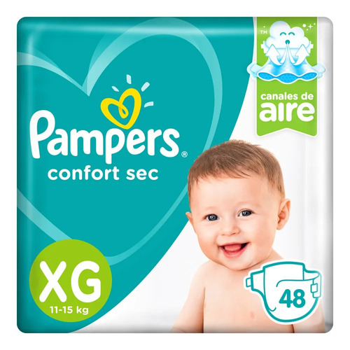 Pampers Confort Sec Xg (11 A 15 Kg) - X48