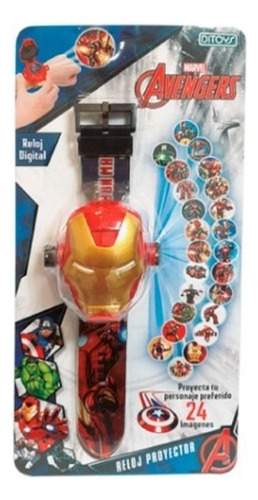 Reloj Proyector Iron Man Avengers - Ditoys 2545