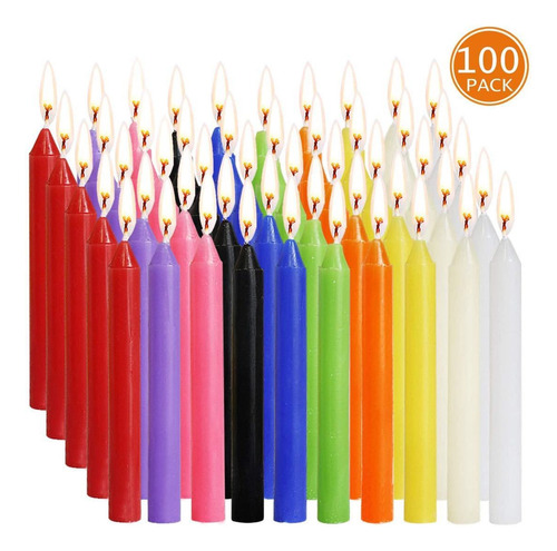 Set De Velas Cónicas Con Forma De Minicillón Ritual S, Sin P
