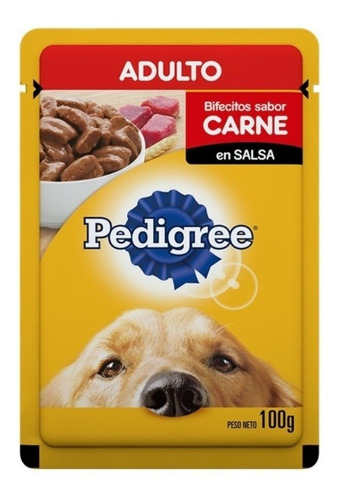 Pouch Pedigree Adulto Carne En Salsa X 12 Unidades.