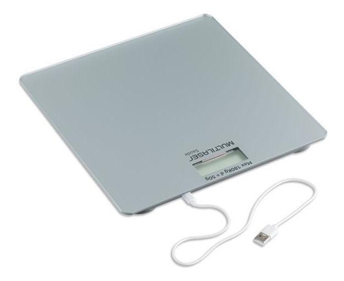 Imagem 4 de 7 de Balança De Peso Corporal Recarregável Via Usb - Prata Hc411