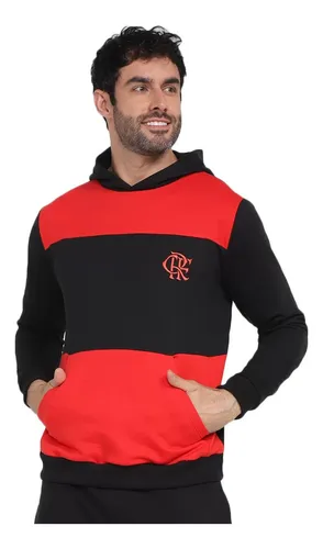 Blus o De Moletom Flamengo Braziline Reder C Capuz Oficial