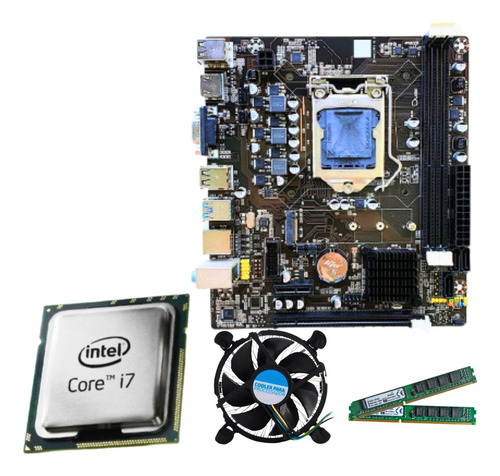 Kit Upgrade I7 3770 + Placa H61 + 16gb Ddr3 Preto
