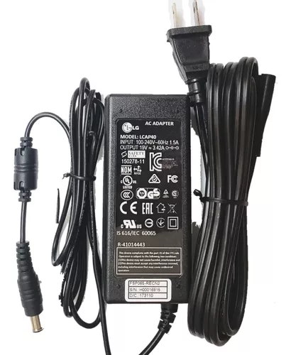 Cable de Alimentación 19V DC para LG Electronics Monitor