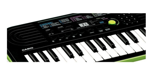 Teclado musical Casio Mini SA-46 32 teclas preto/verde
