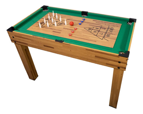 Mesa Multijuegos Combo 10 En 1 Billar Ping Pong Futbolito Mesa De Futbolito Café Arizone PACK0331 Tradicional