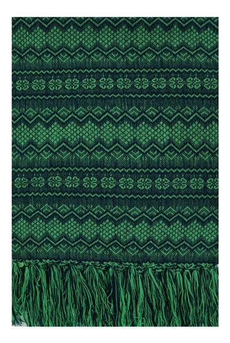 Rebozo Artesanal Color Limón Marino