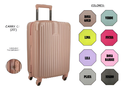 Valija Carry On 20 Pulgadas. Mummaaccesorios Varios Liso