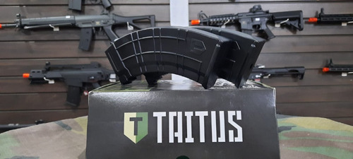 Imagem 3 de 3 de Airsoft Combo 2x Magazine Mid Cap Ak-47 Taitus