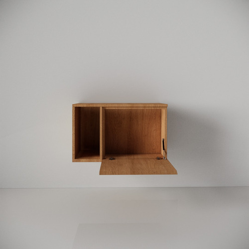 Mueble Vanitory Baño Colgante Melamina Mdf 18mm Moderno Todo Enchapado En Pino Sin Bacha Sin Agujeros