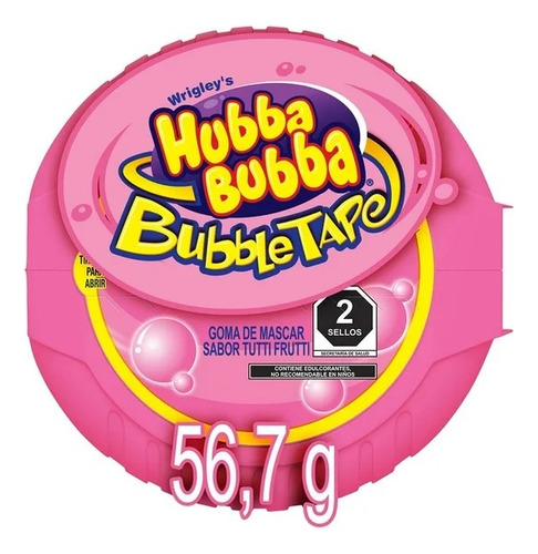 Goma De Mascar Wrigleys Hubba Bubba Sabor Tutti Frutti 56.7