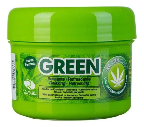 Green Gel Mentolado 450gramos - g a $53
