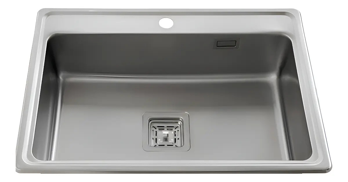 Bacha Cocina Mi Pileta Acero Inoxidable Satinado Sobre Mesada 783E
