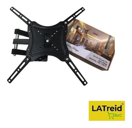 Imagen 5 de 8 de Soporte De Pared Para Tv/monitor Led/lcd De 14 A 55 Negro