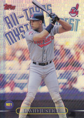 1999 Topps Mystery Refractor David Justice Indians