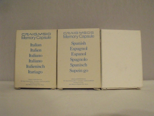 Imagen 2 de 6 de Capsulas De Memoria Traductor Craig M100 Tres Idiomas