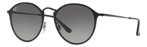 Lentes De Sol Rb3574 Round Blaze 153/11 - Talle M Estándar Gris Degrade Gris Oscuro Negro Negro