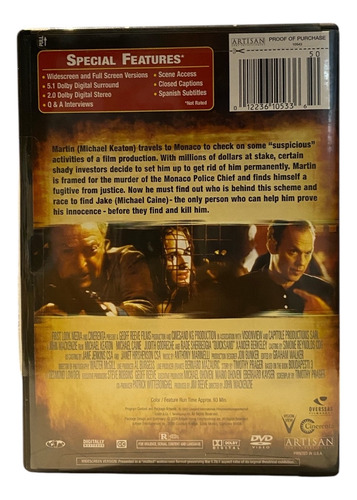 Quicksand. Pelicula. Dvd. Michael Caine. Michael Keaton.