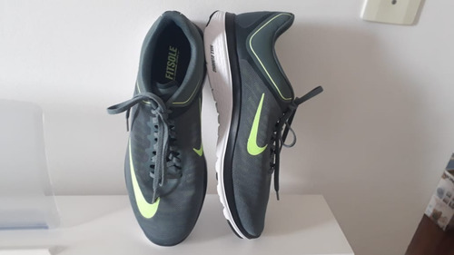 Tenis Nike Usado 1 Vez - Número 41 Cinza E Verde