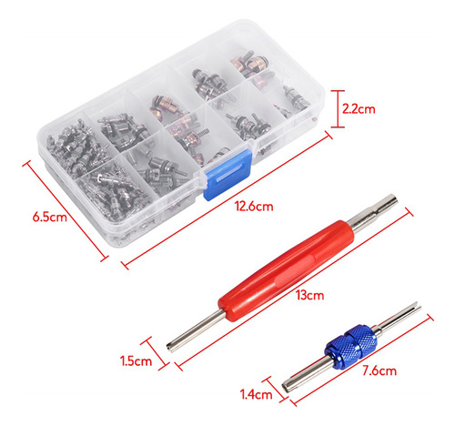 Kit De Extracción De Válvulas, 102 Piezas, Surtido A/c R134a